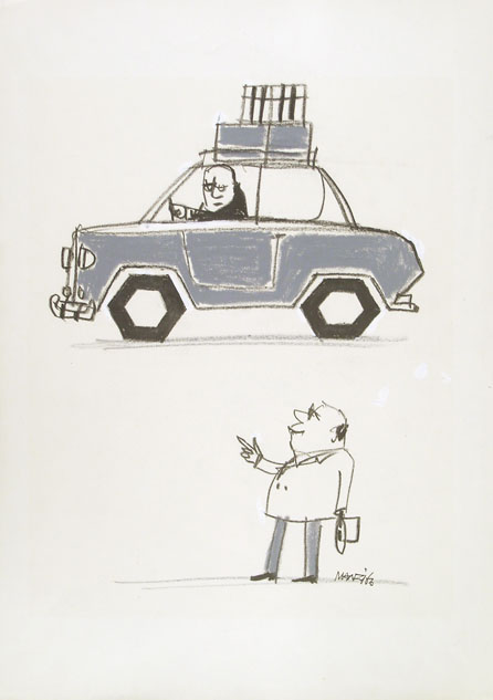 Riccardo Manzi, original cartoon